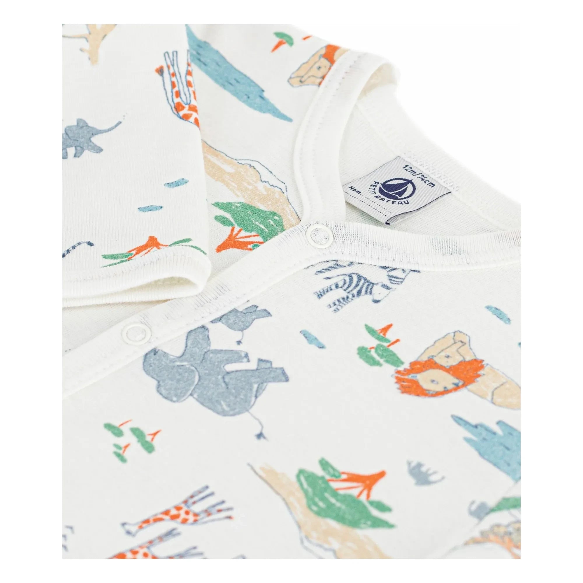 Petit Bateau - Pijama Savane | Blanco