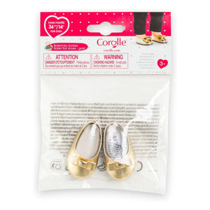 Corolle - Bailarinas doradas para muñecas de 36 cm | Dorado