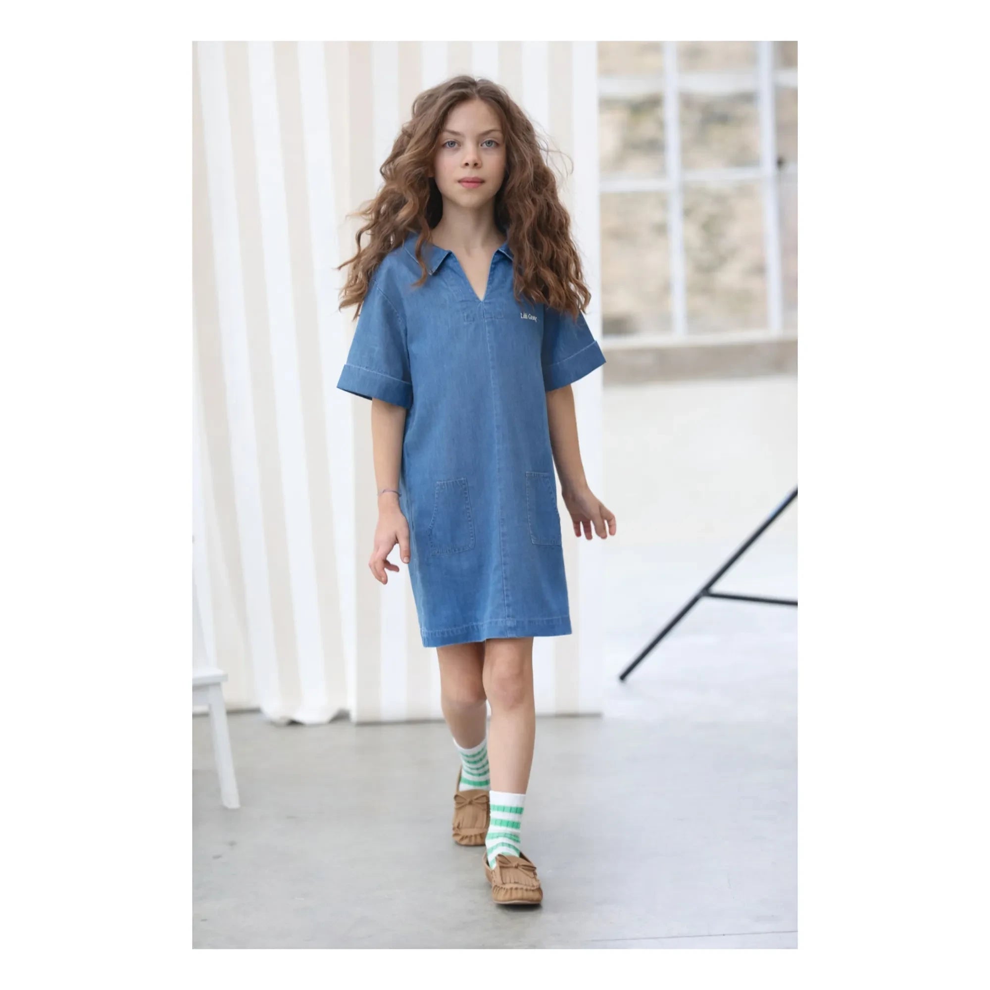 Lililotte - Vestido Romane Tencel Algodón Orgánico | Azul denim