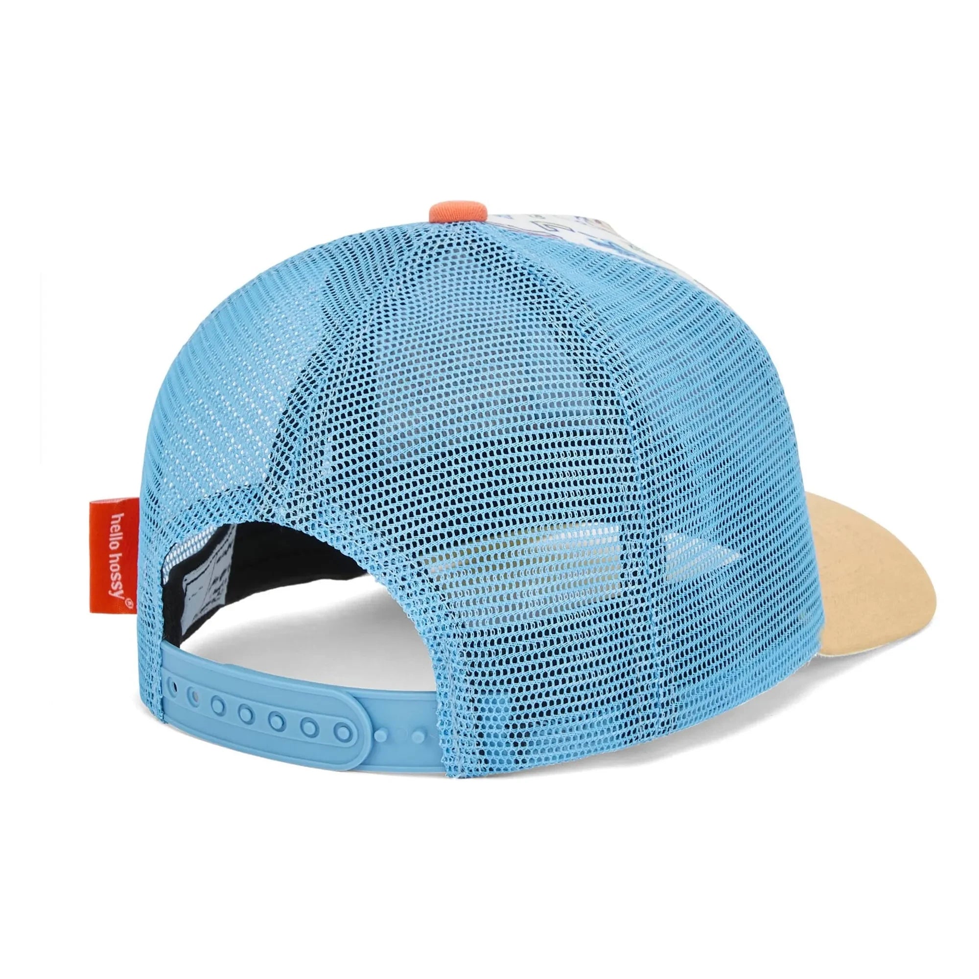 Hello Hossy - Gorra Trucker con Visera Curva para Béisbol con Fibras Recicladas | Azul Claro
