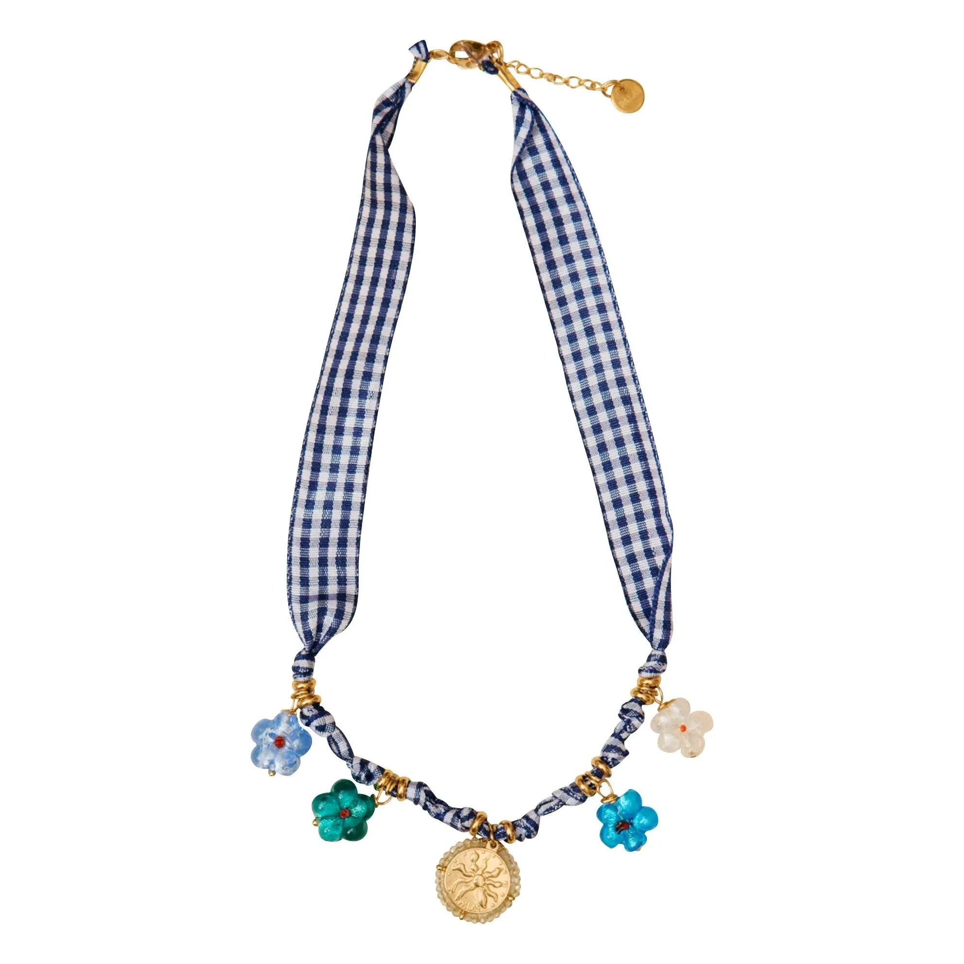 Pallas - Mantel de mesa con collar | Azul