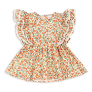Konges Sløjd - Blusa Verbena de algodón orgánico | Naranja