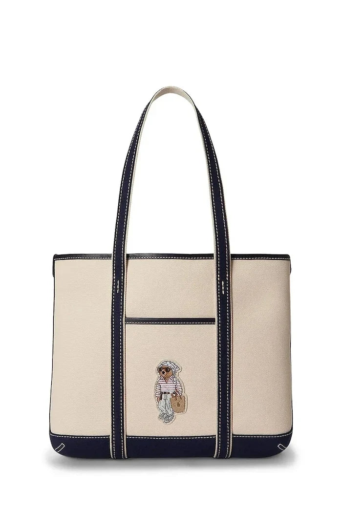 Bolso tote de algodón para mujer Polo Ralph Lauren