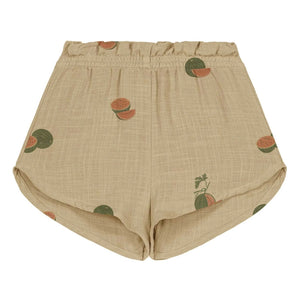 Studio Bohème - Short Georgette Gasa de Algodón Orgánico con Estampado de Sandía | Salvia