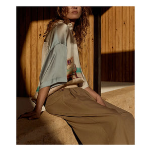 Mes Demoiselles - Blusa de seda Malden | Azul