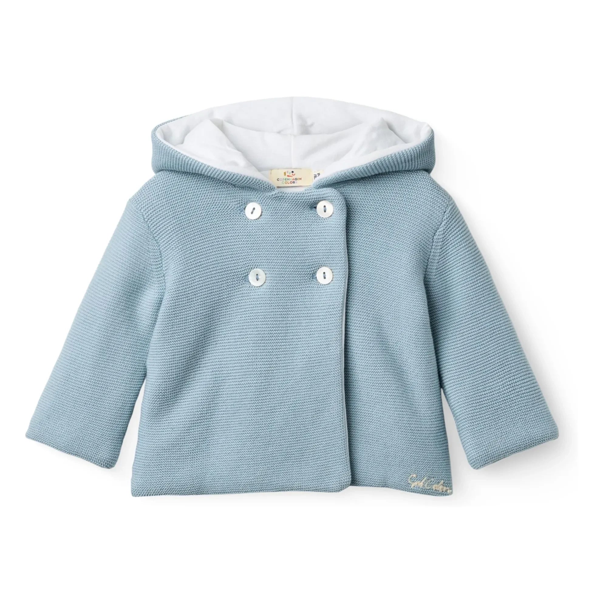 Copenhagen Colors - Chaqueta con Capucha de Algodón Orgánico | Azul Claro