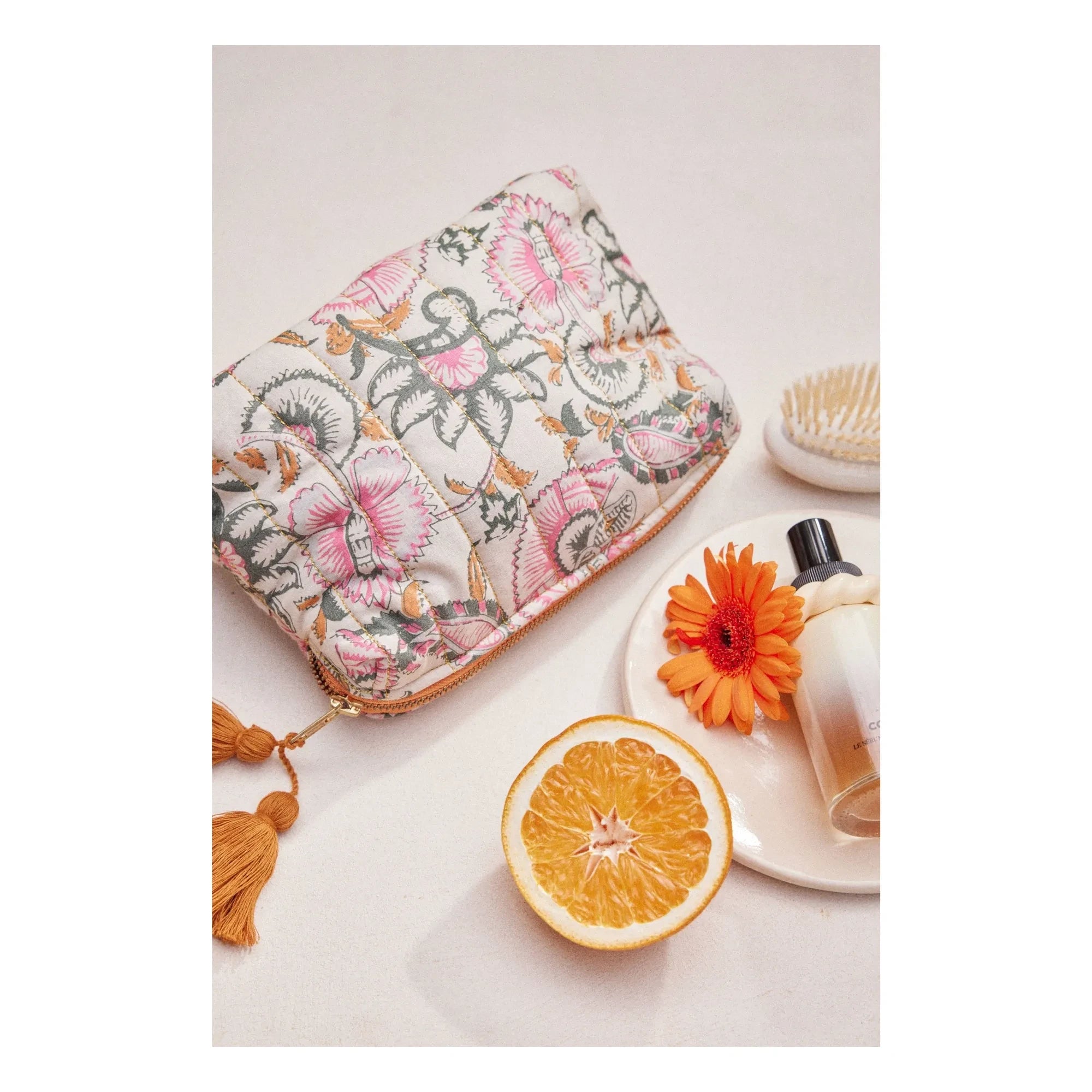 Louise Misha - Bolsa Teiki de algodón orgánico | Rosa