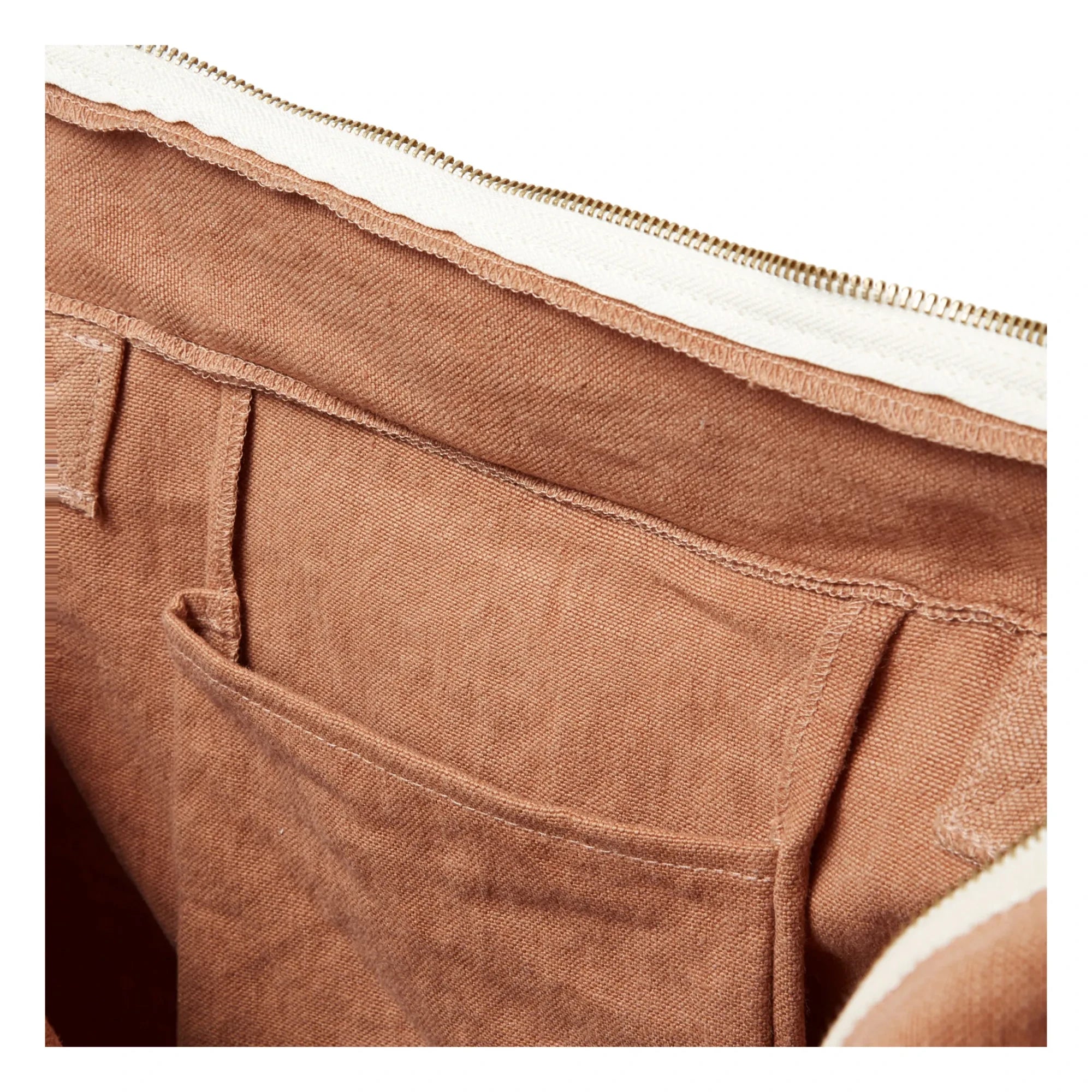 Adorna - Bolso de lino con cremallera | Terracota