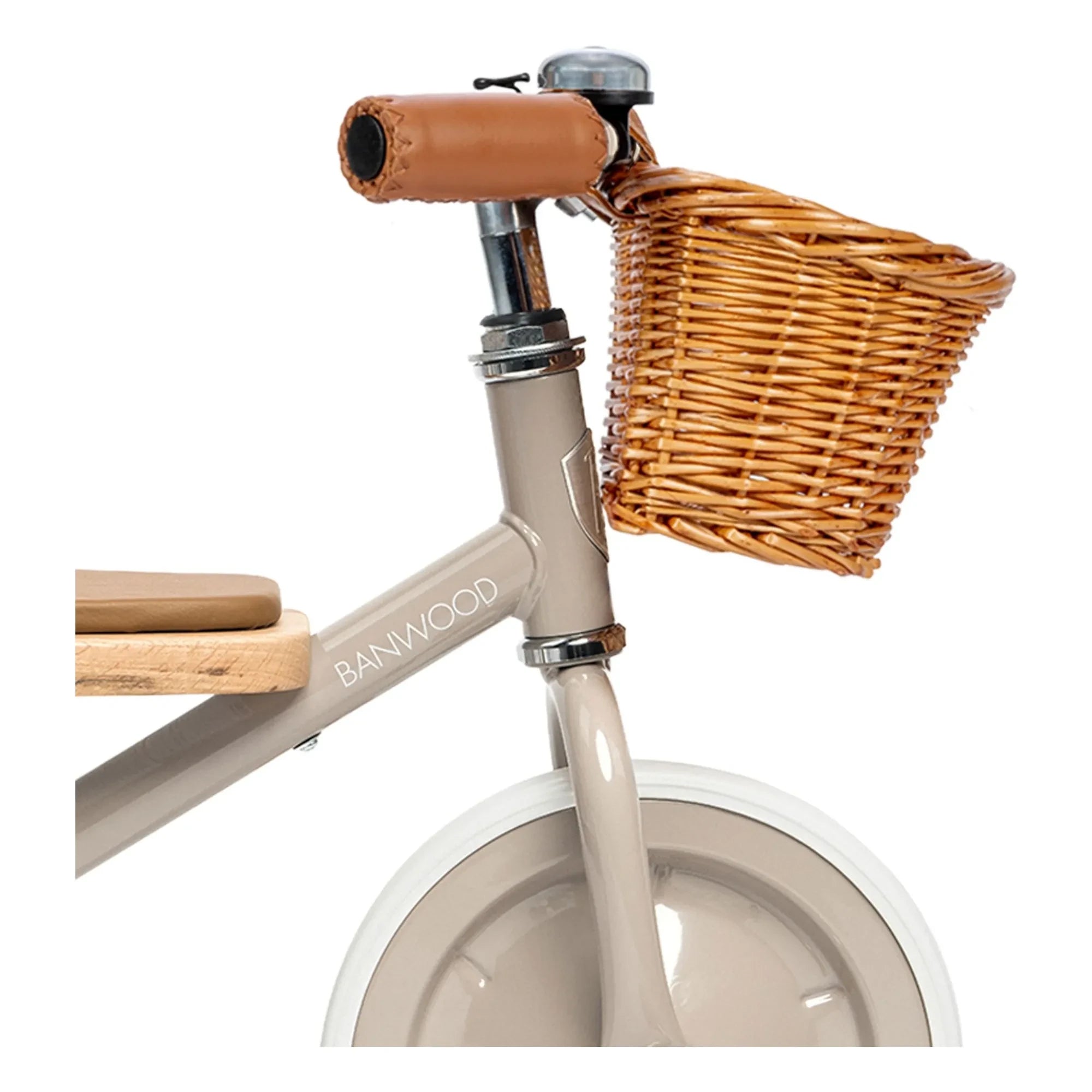 Banwood - Triciclo de metal y madera | Beige