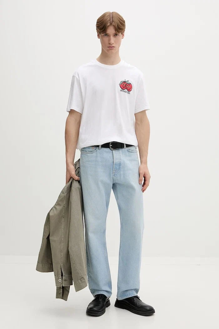 AllSaints camiseta básica de algodón para hombre MUTUAL
