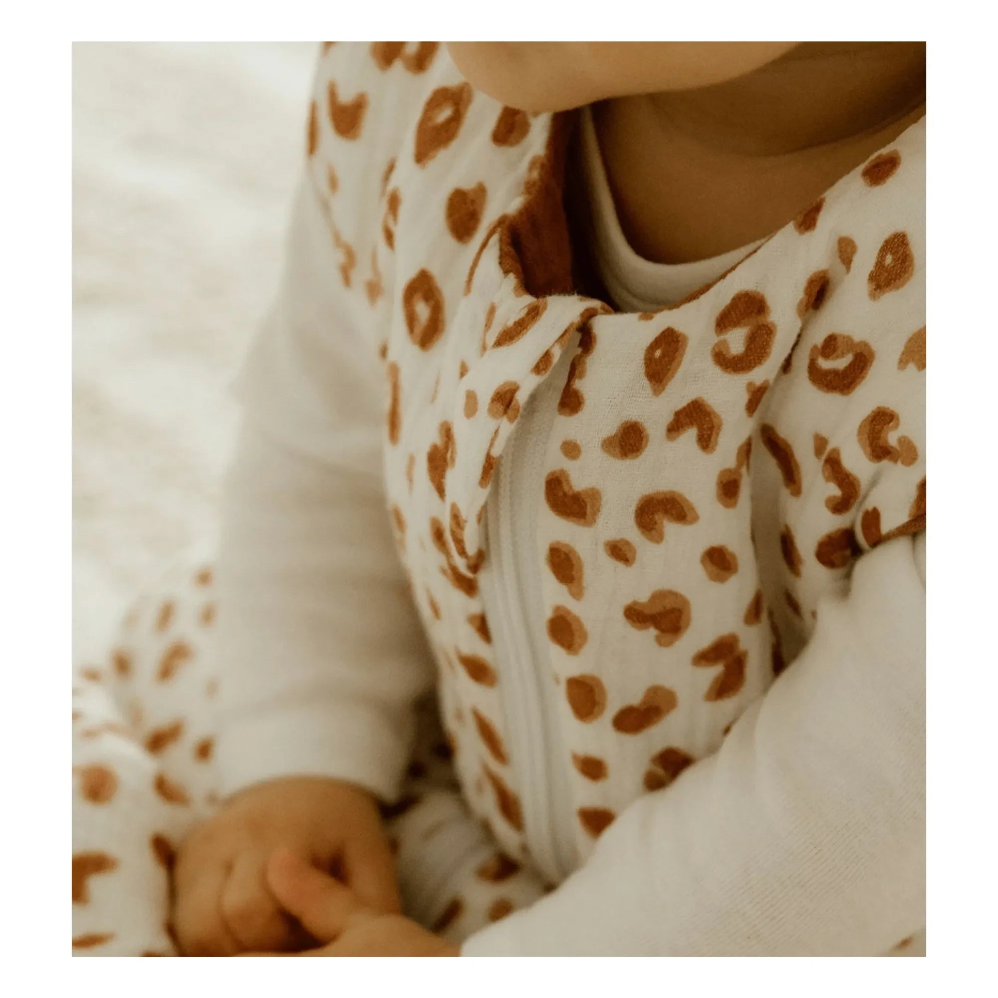 Les Petites Billes - Saco de dormir reversible de gasa de algodón de doble capa para todas las estaciones | Rosa empolvado