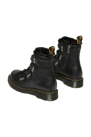 Botín Dr. Martens 1460 LTT de piel forrado de pelo