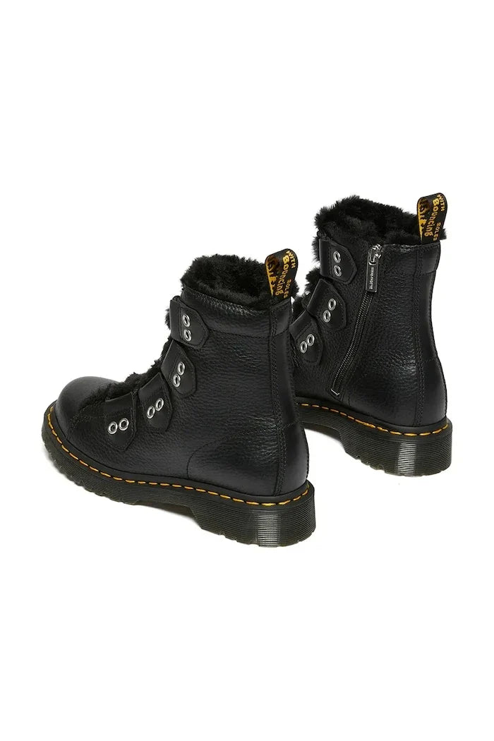 Botín Dr. Martens 1460 LTT de piel forrado de pelo