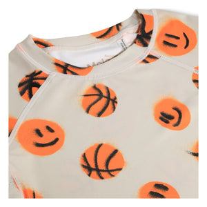 Molo - Camiseta con protección UV Neptune Basketballs Fibras Recicladas | Beige