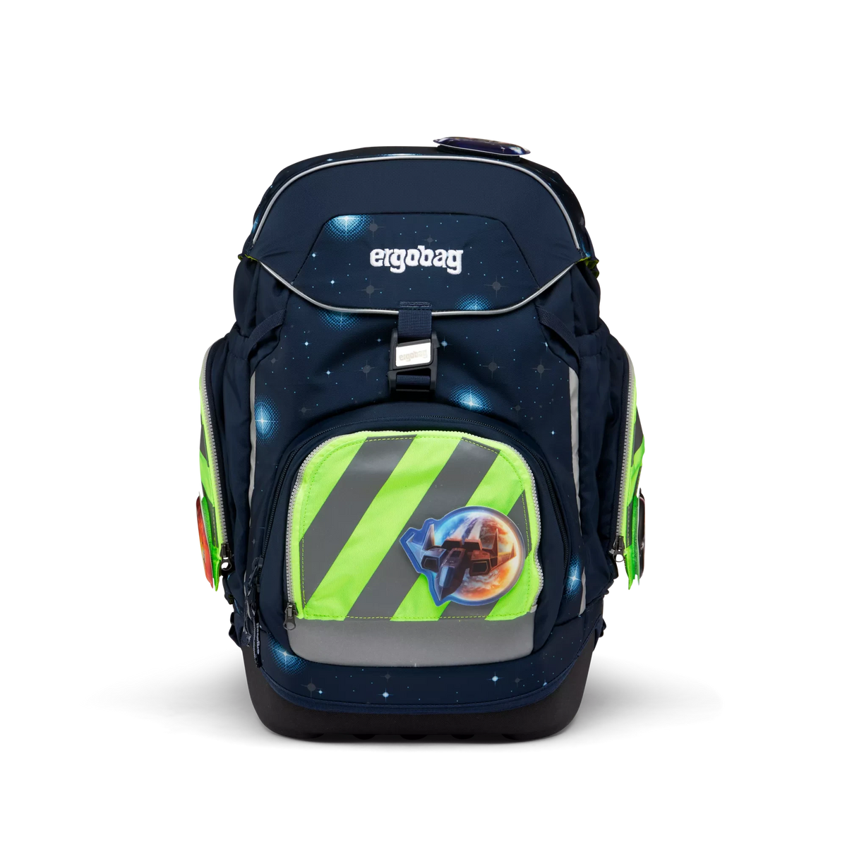 Ergobag - Zip-Set with reflective Stripes Green
