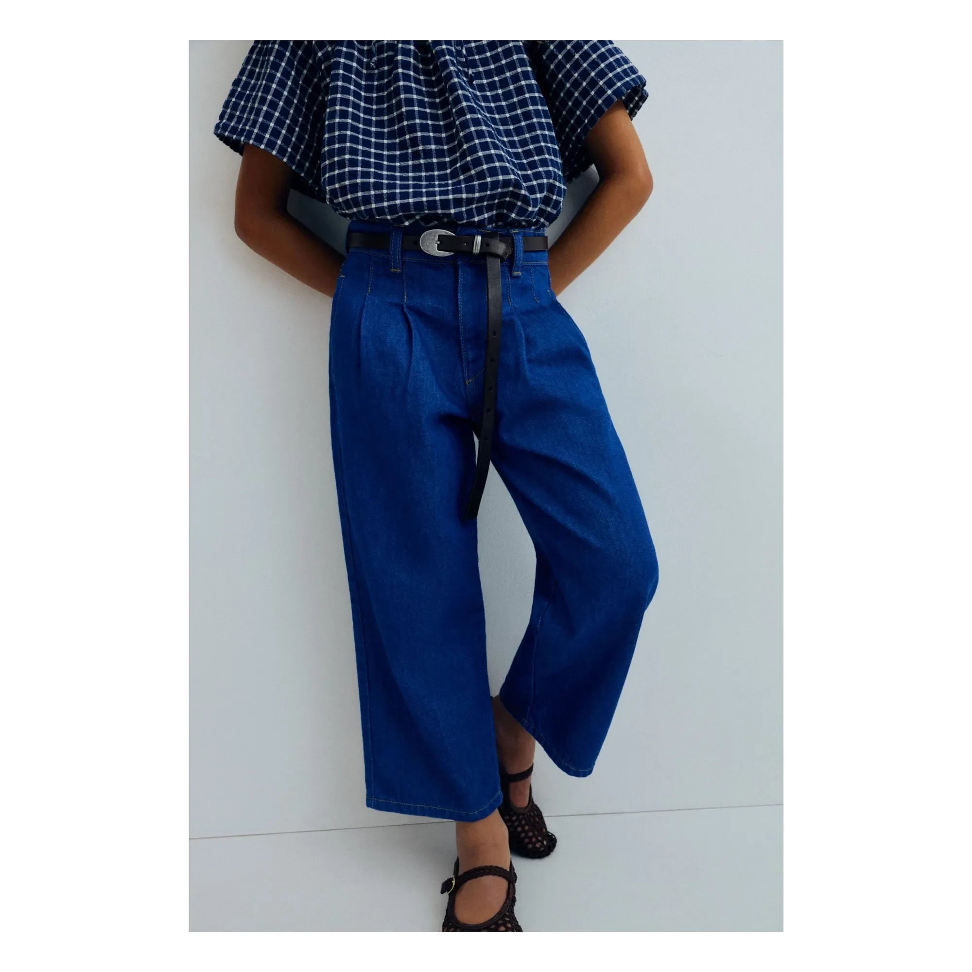 the new society - Blusa Jasmine Kareli | Azul Oscuro