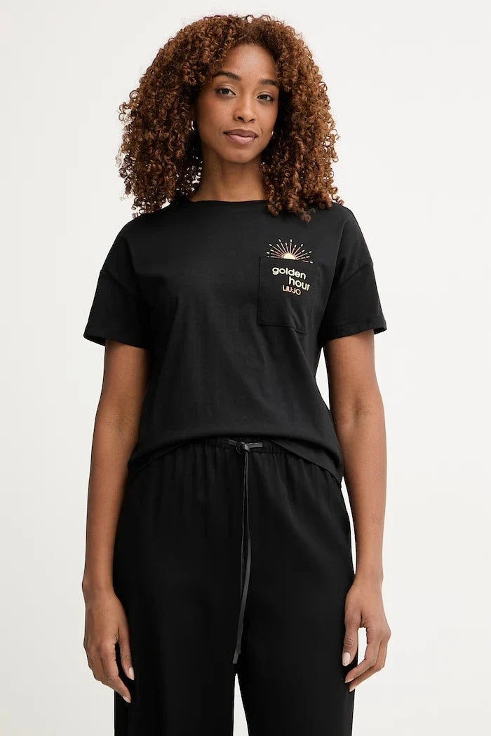 Camiseta de algodón Liu Jo para mujer