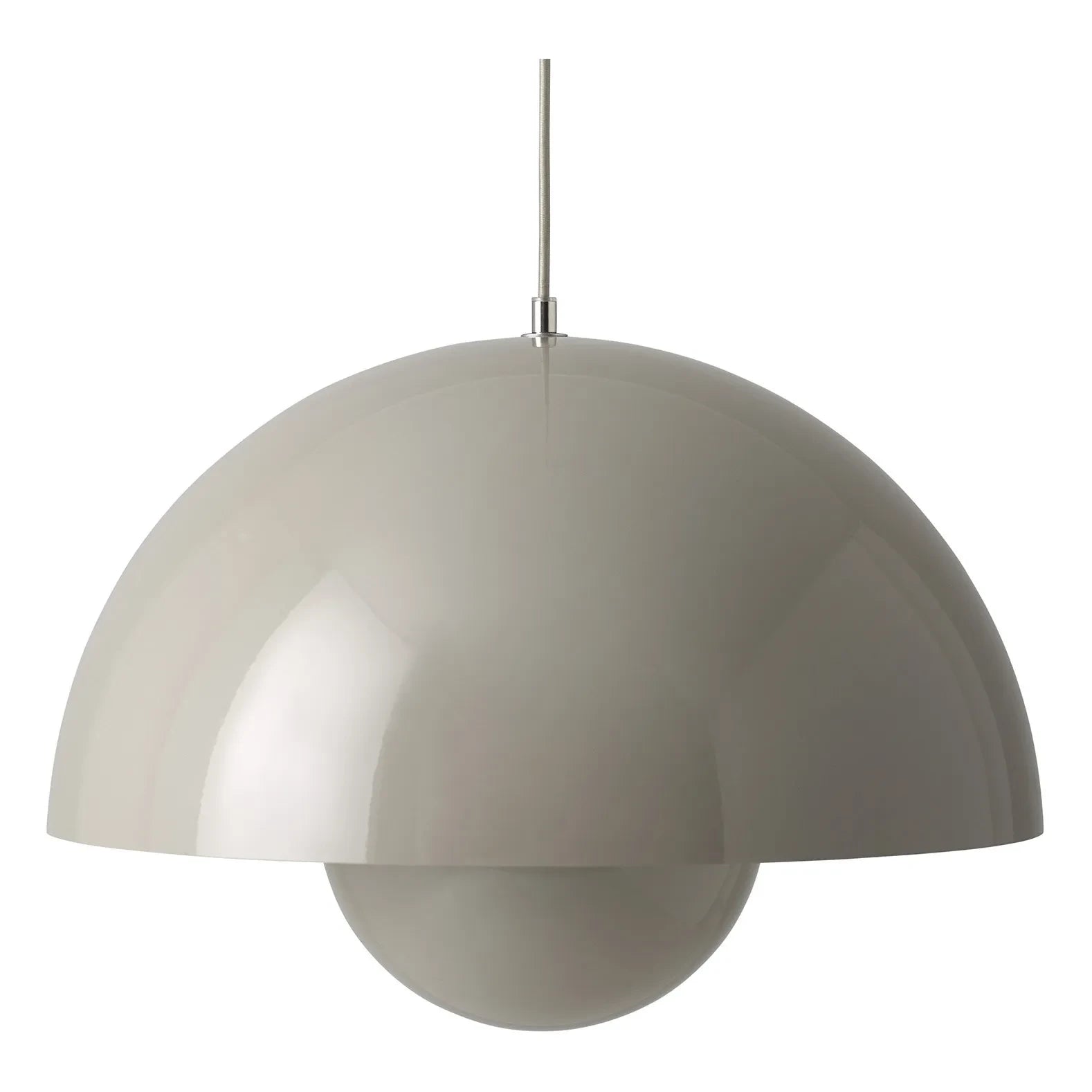 & Tradición - Lámpara Colgante Flowerpot VP2, Verner Panton, 1968 | Gris