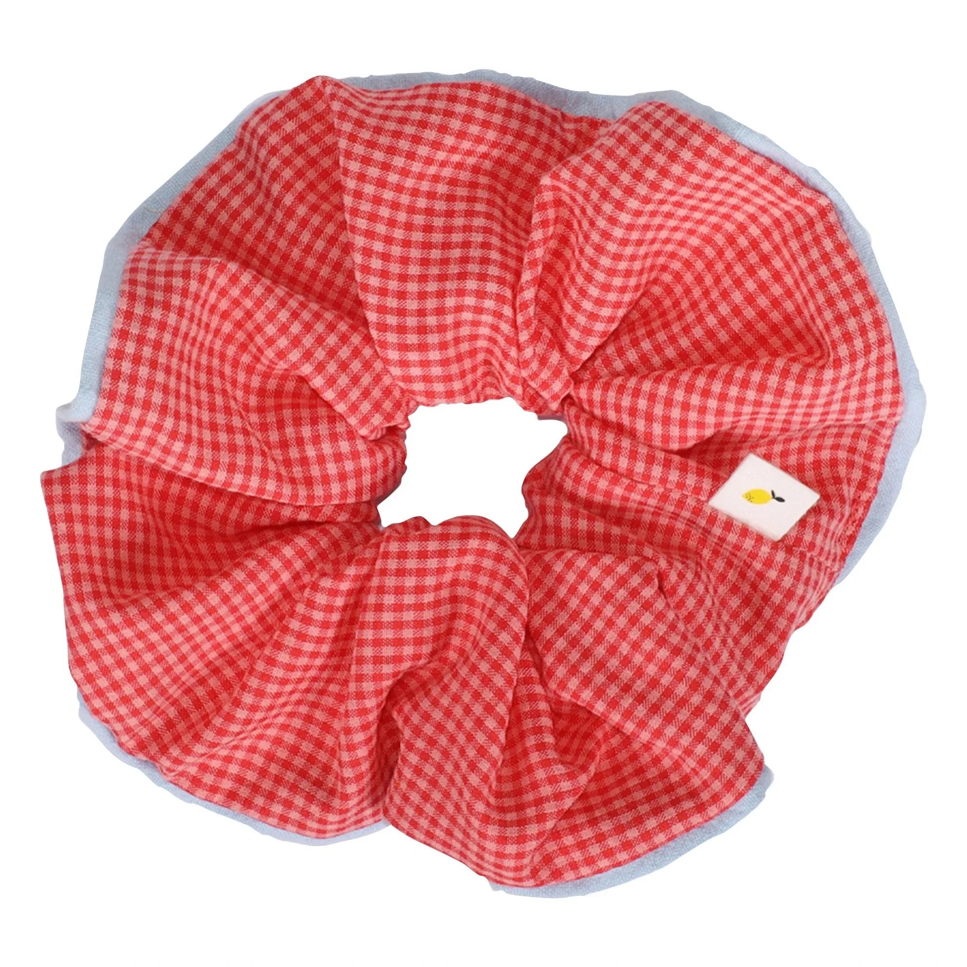 Sticky Lemon - Chouchou Cuadriculada | Rosa Pálido