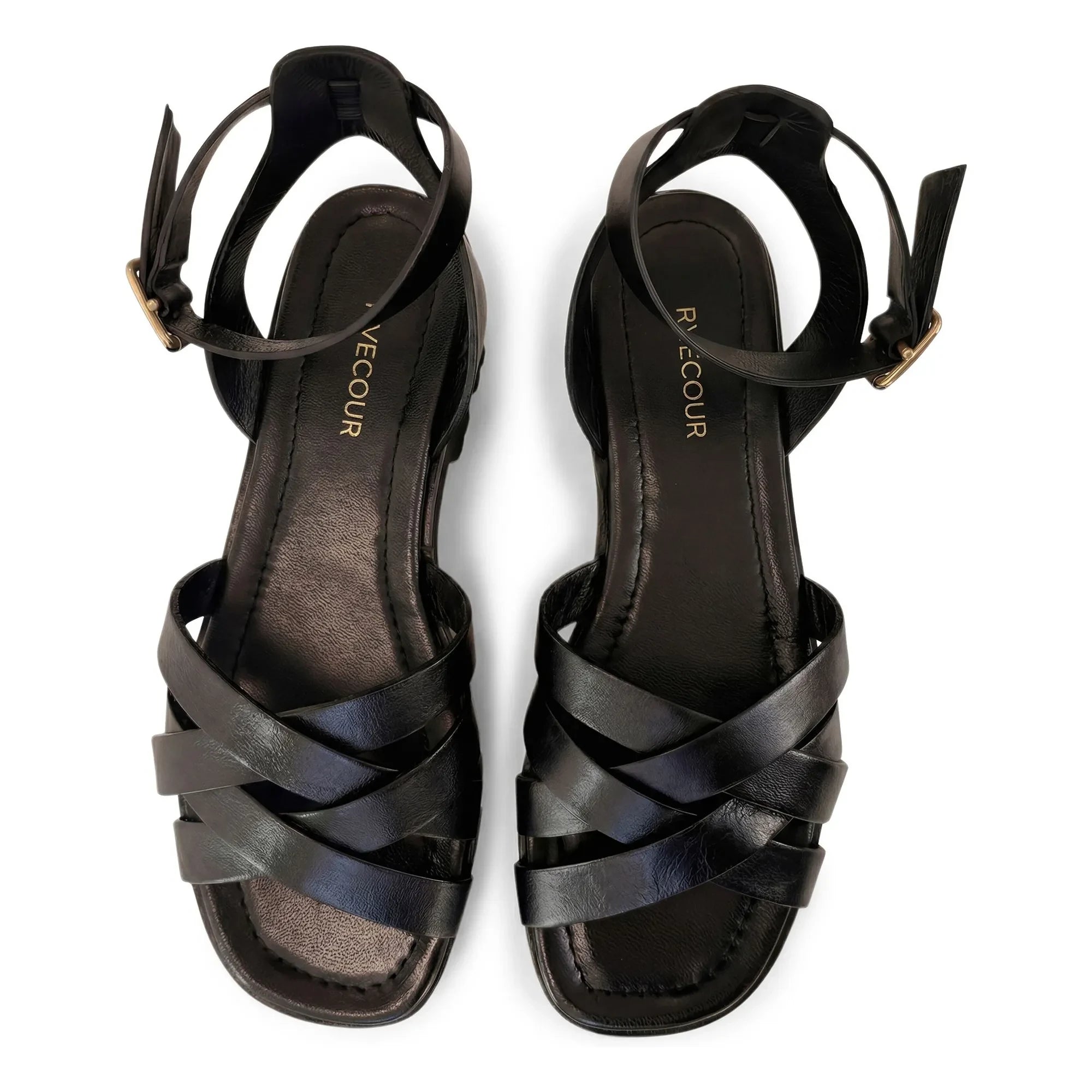 Rivecour - Sandalias n°214 de Piel | Negro