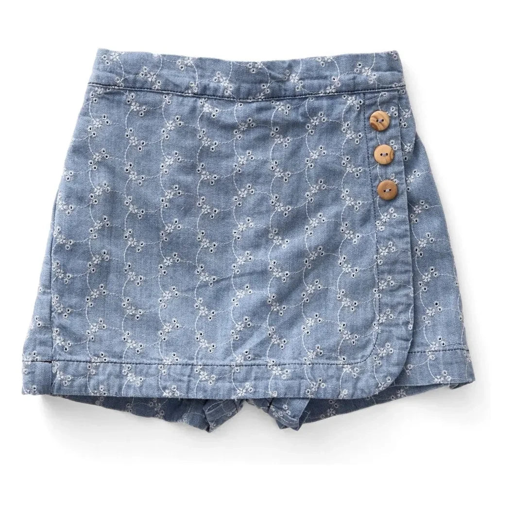 Soor Ploom - Minifalda vaquera color oliva | Azul