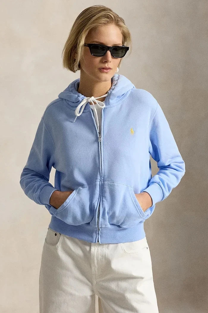 Sudadera con capucha y cremallera de algodón Polo Ralph Lauren para mujer ISLAND FLC-KNT-SWEATSHIRT