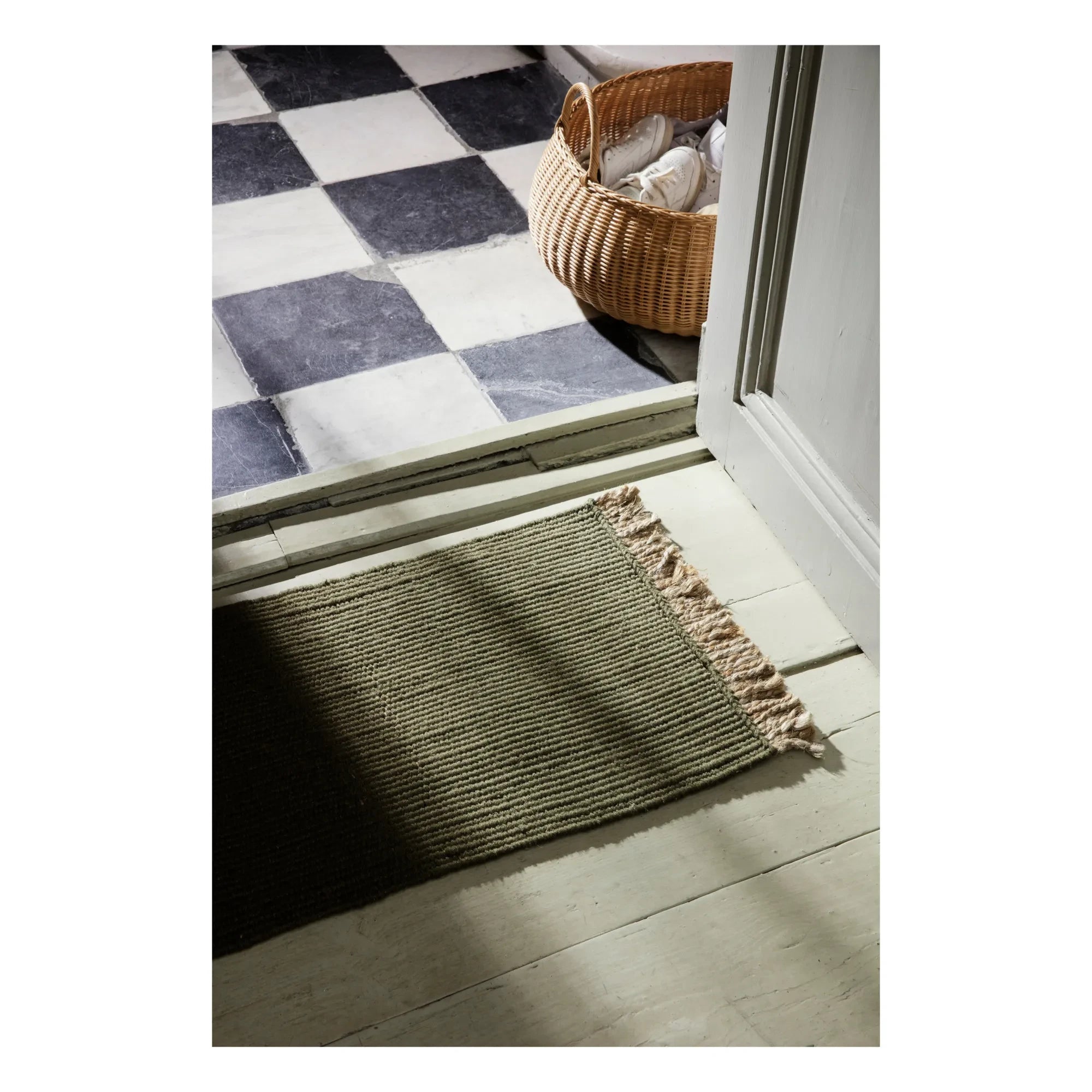Ferm Living - Felpudo PET Reciclado | Verde oliva