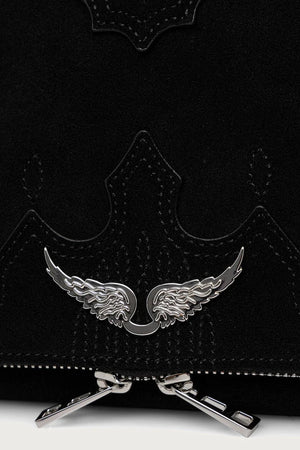 Bolso bandolera de ante para mujer