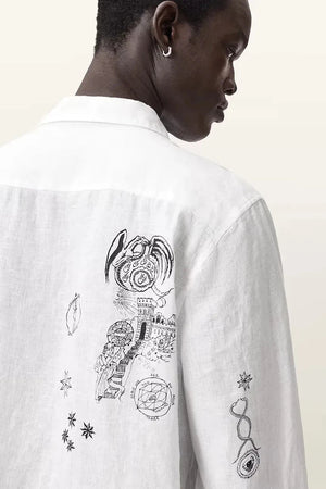 Camisa de lino para hombre AllSaints TERROR