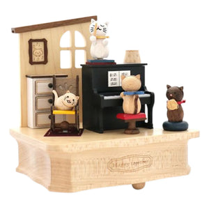 Wooderful life - Caja de música de madera con piano