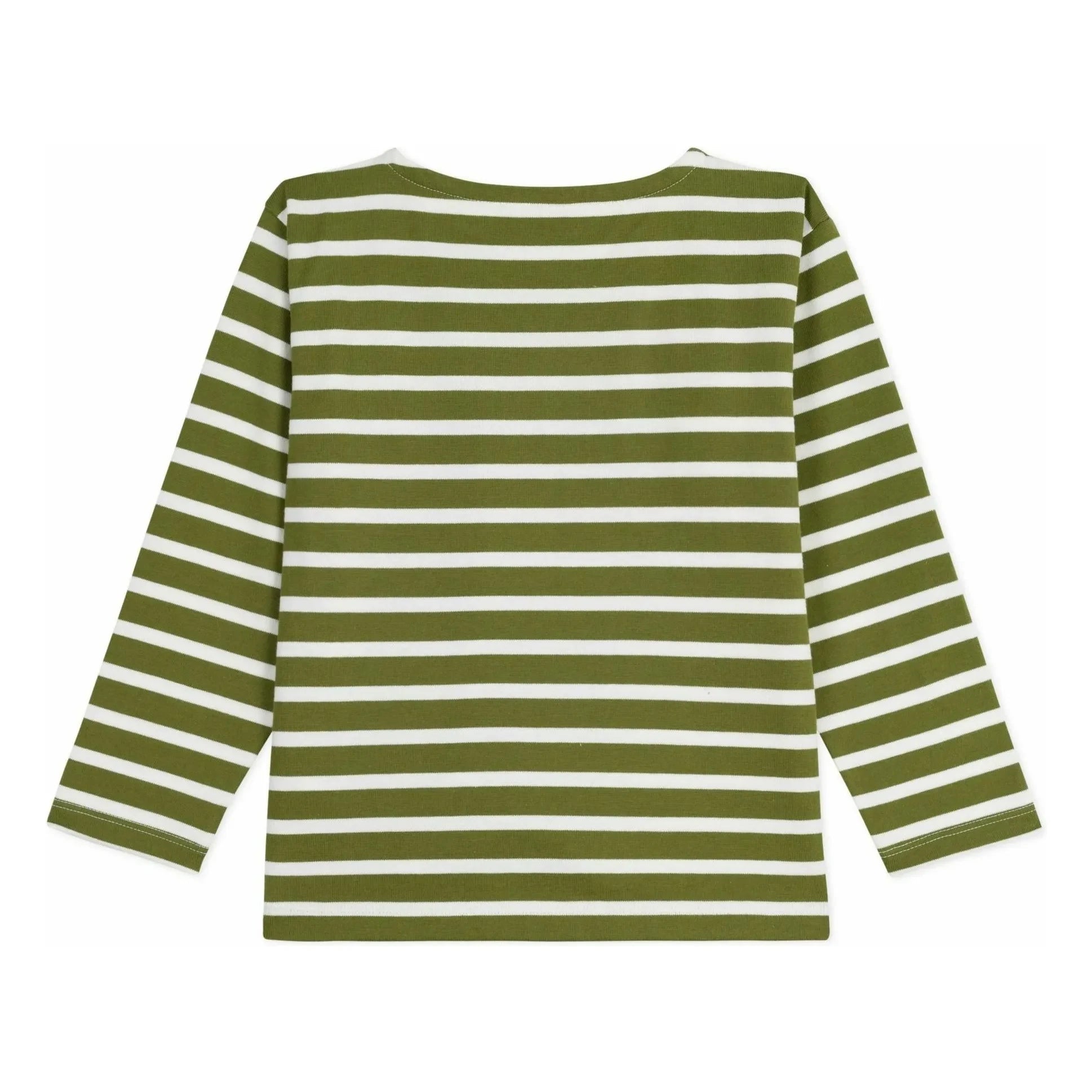 Petit Bateau - Camiseta de manga larga estilo marinero de algodón orgánico | Verde