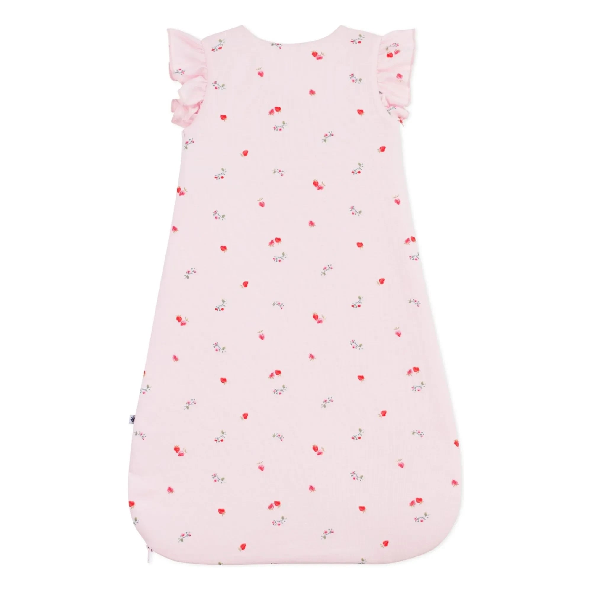 Petit Bateau - Saco de dormir Fleurie de algodón orgánico | Rosa