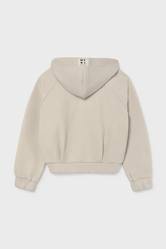 Sudadera Mayoral con cremallera, capucha y algodón para niños
