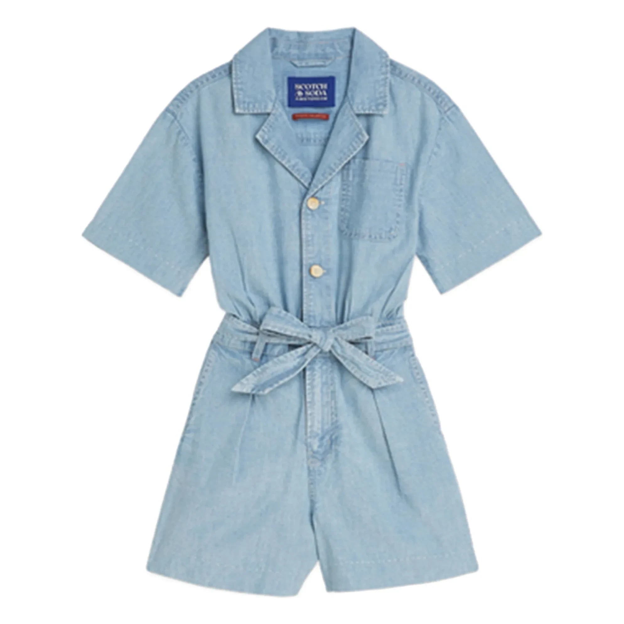 Scotch & Soda - Mono corto chambray | Azul claro