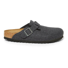 BIRKENSTOCK - Boston Zuecos de Lana - Colección Adultos | Gris carbón