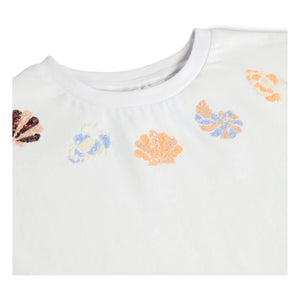 Molo - Camiseta de algodón orgánico Ranva Shell | Blanco