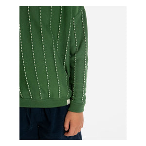 Matona - Jersey de algodón orgánico a rayas | Verde