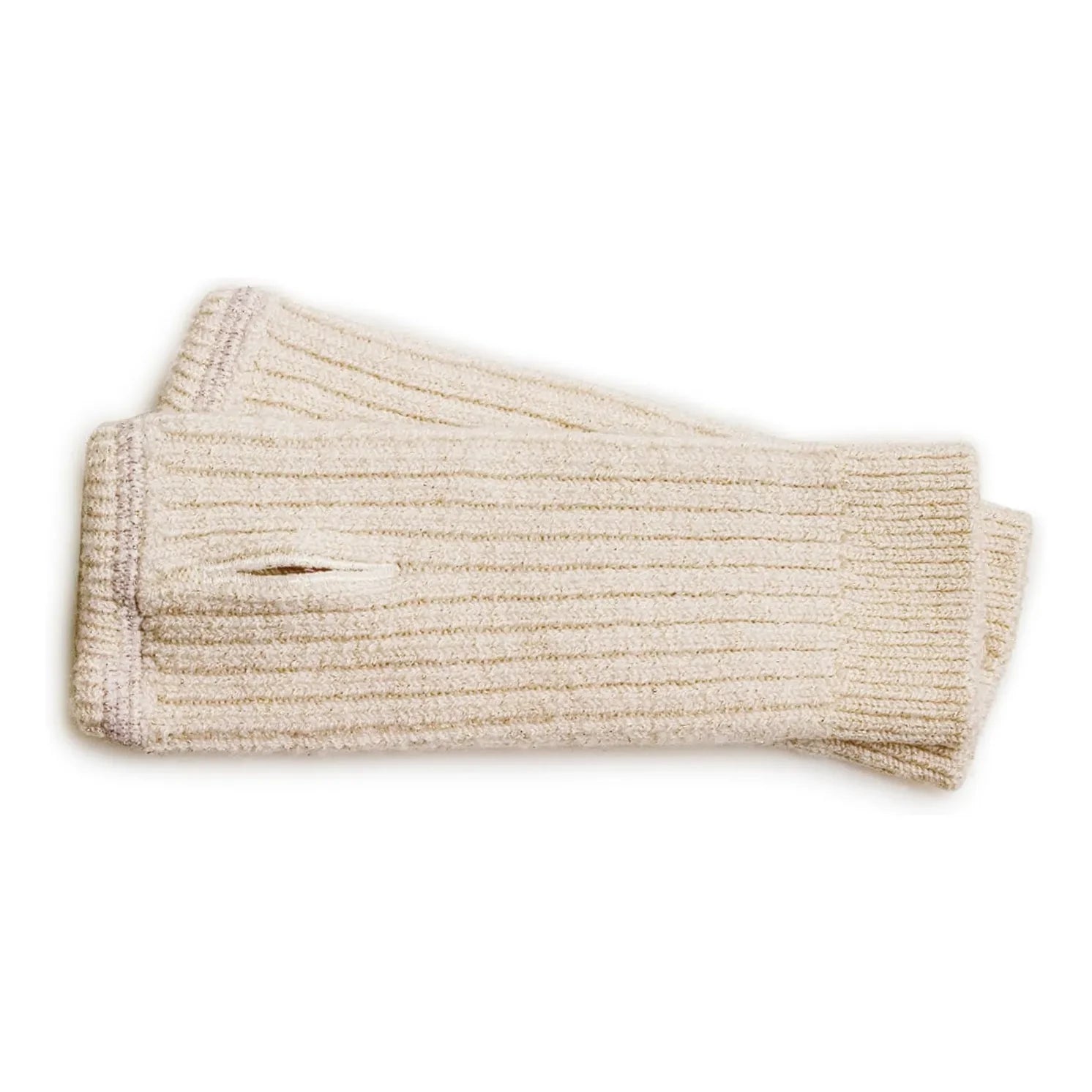 Collégien - Guantes de lana merino Marie-Madeleine | Blanco roto