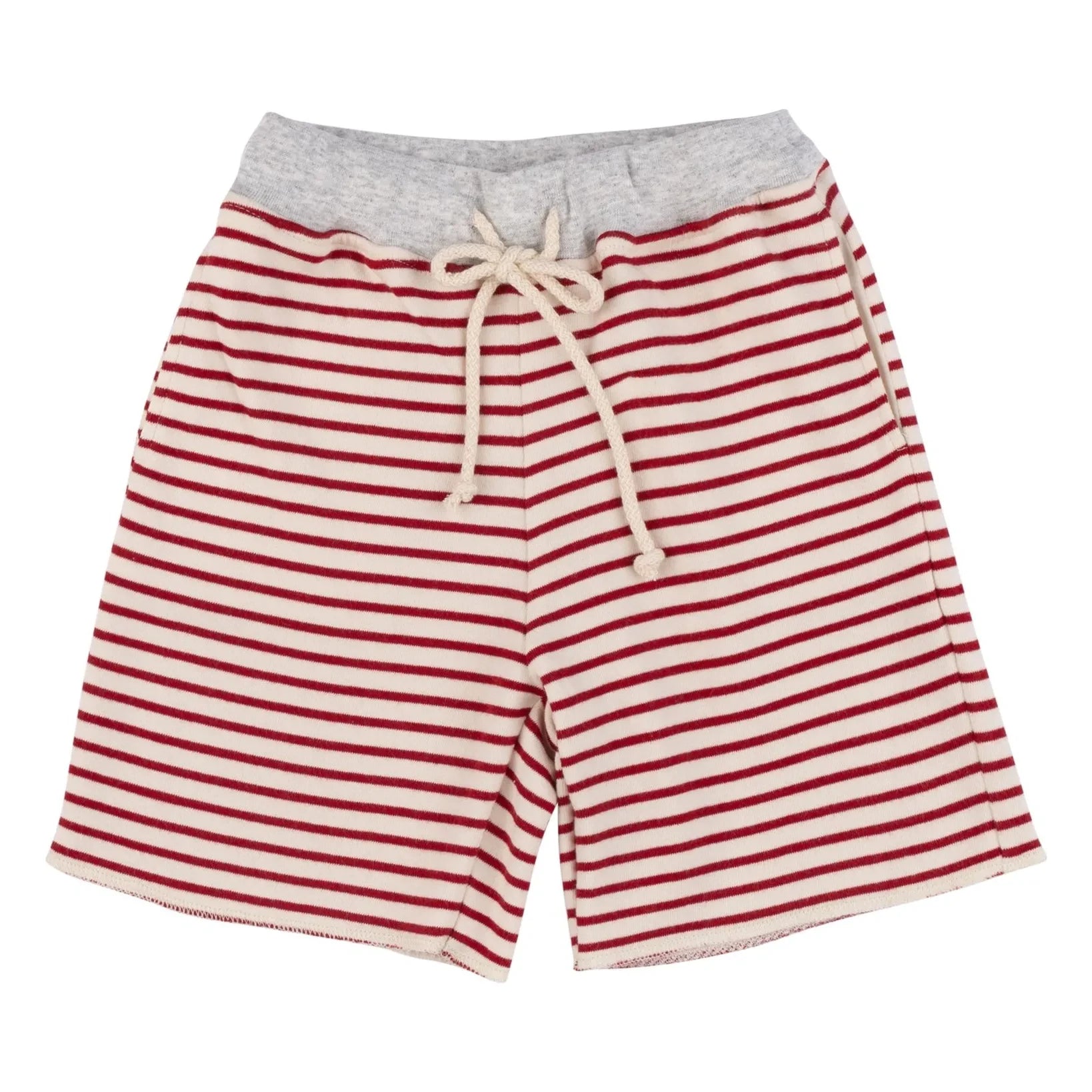 Babe & Tess - Pantalón corto Bermuda a rayas Tazio | Rojo