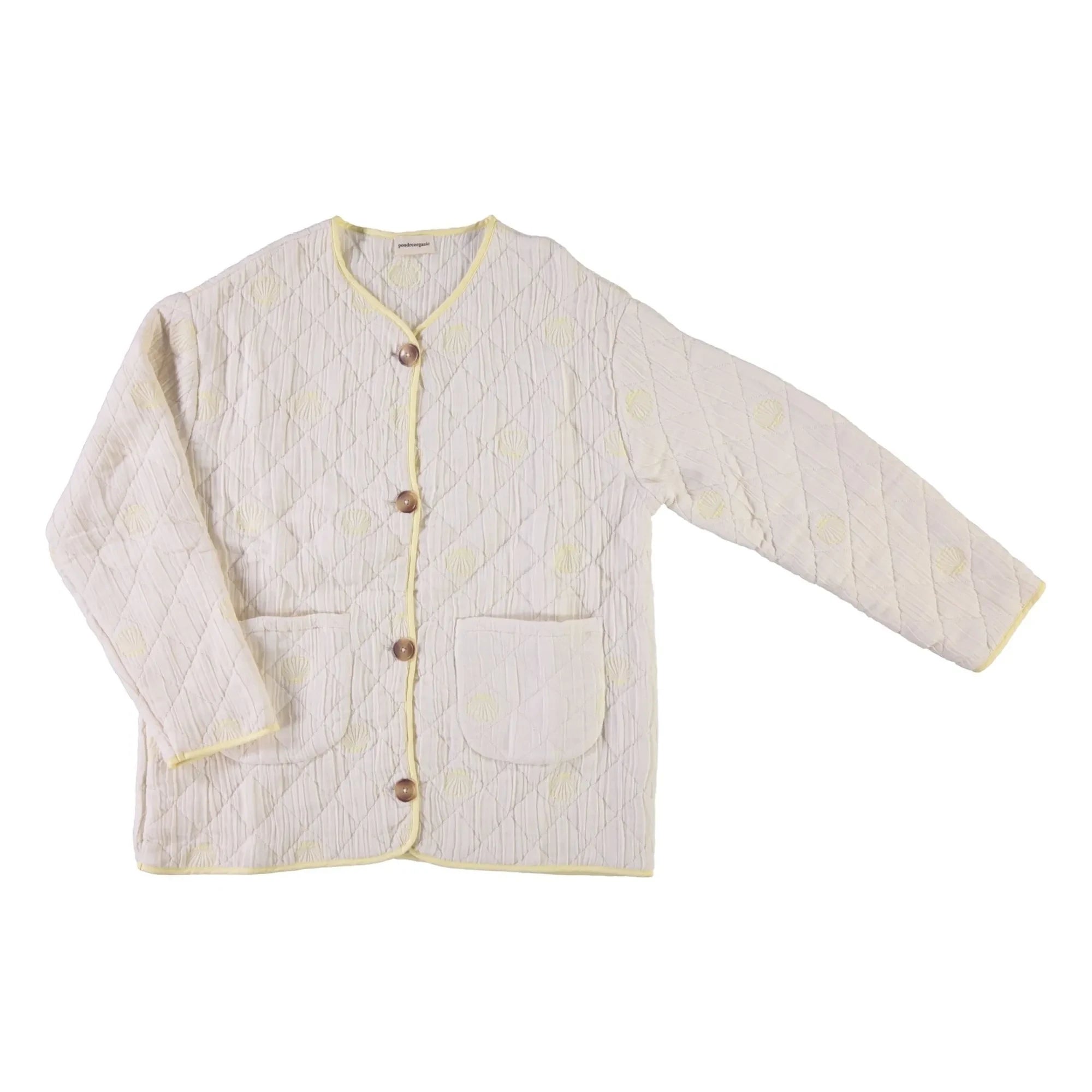 Poudre Organic - Chaqueta Acolchada de Algodón Orgánico Millet | Amarillo