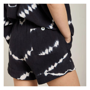 Maison Saint Julien - Pantalones cortos Tie & Dye Porticcio | Azul marino clásico