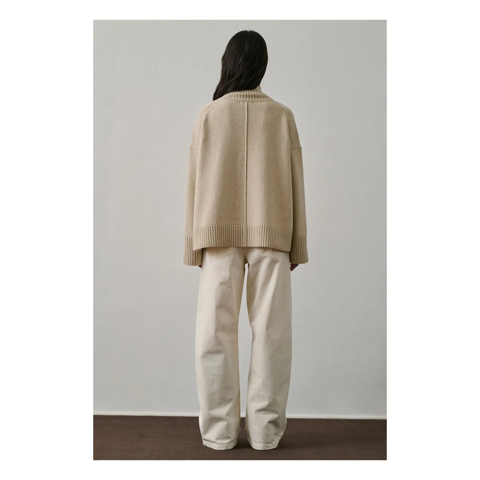 Soeur - Jersey de lana merino William | Blanco jaspeado