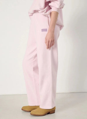 American Vintage - Pantalones Jogger Plizzy de Algodón | Rosa Claro