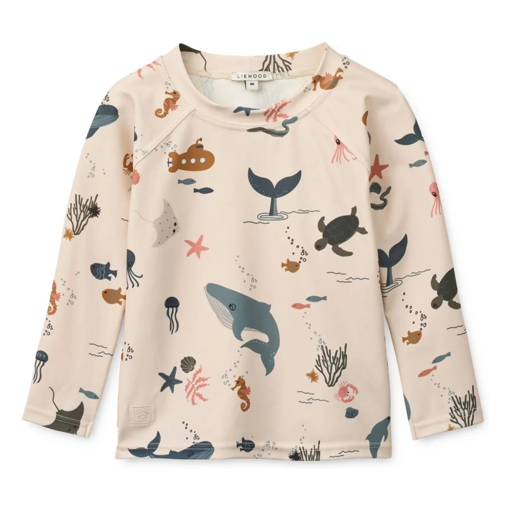 Liewood - Camiseta Noah Fish Anti-UV Fibras recicladas | Beige