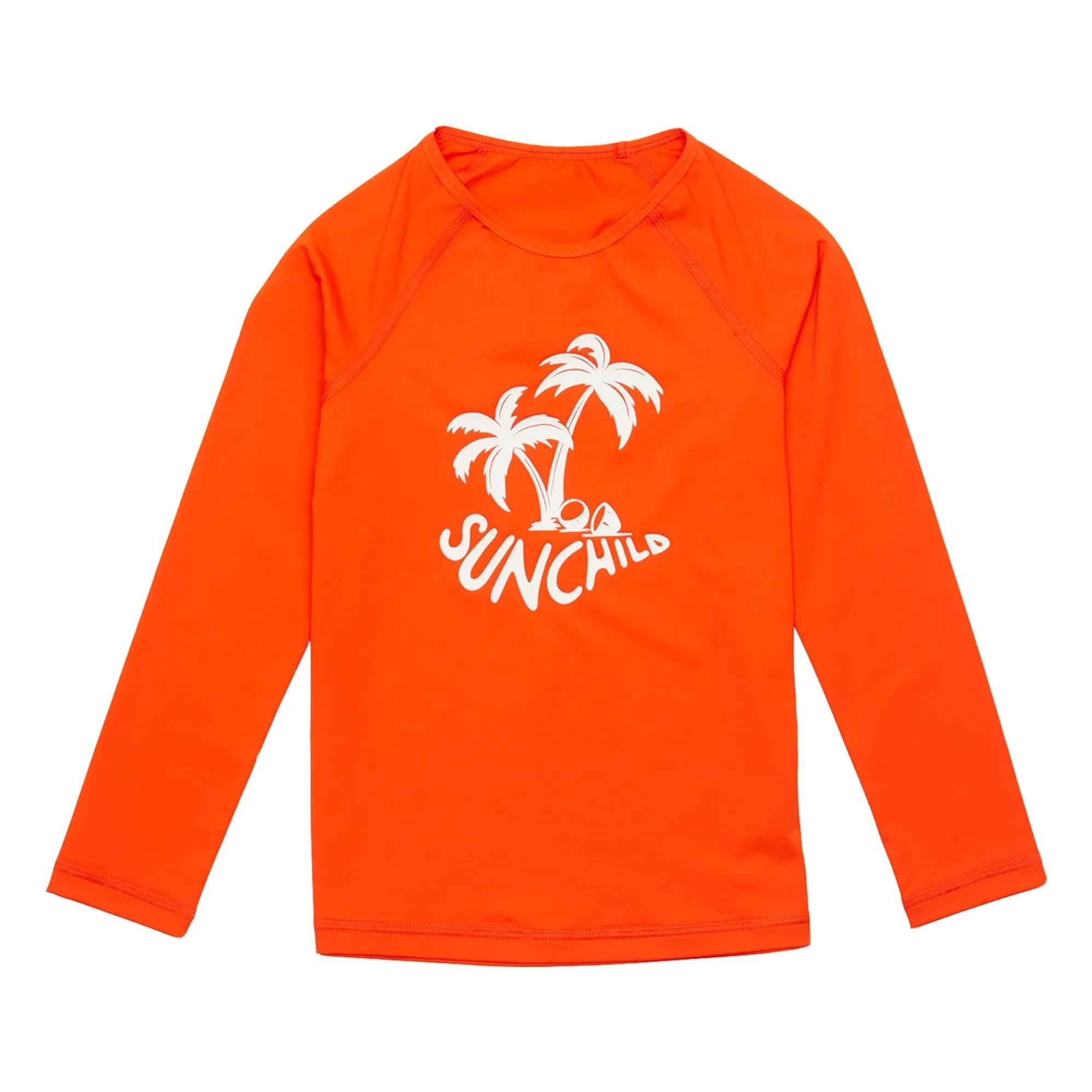 Sunchild - Camiseta UV Protectora Palmtree | Naranja