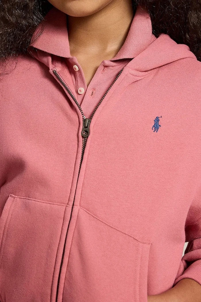 Sudadera con capucha de algodón con cremallera Polo Ralph Lauren para niños