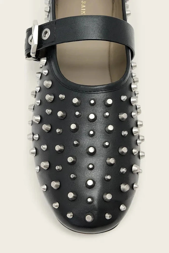 Bailarinas de piel con tachuelas Sabine de AllSaints