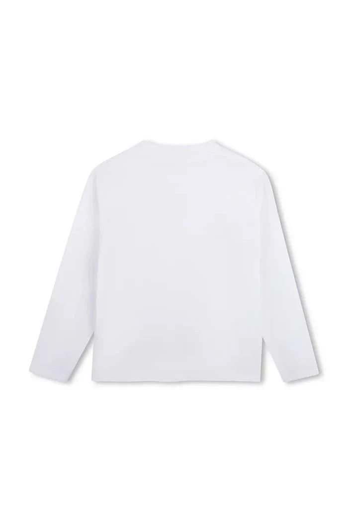 Blusa de algodón de manga larga para niños