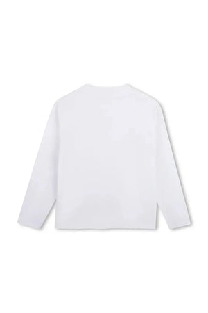 Blusa de algodón de manga larga para niños