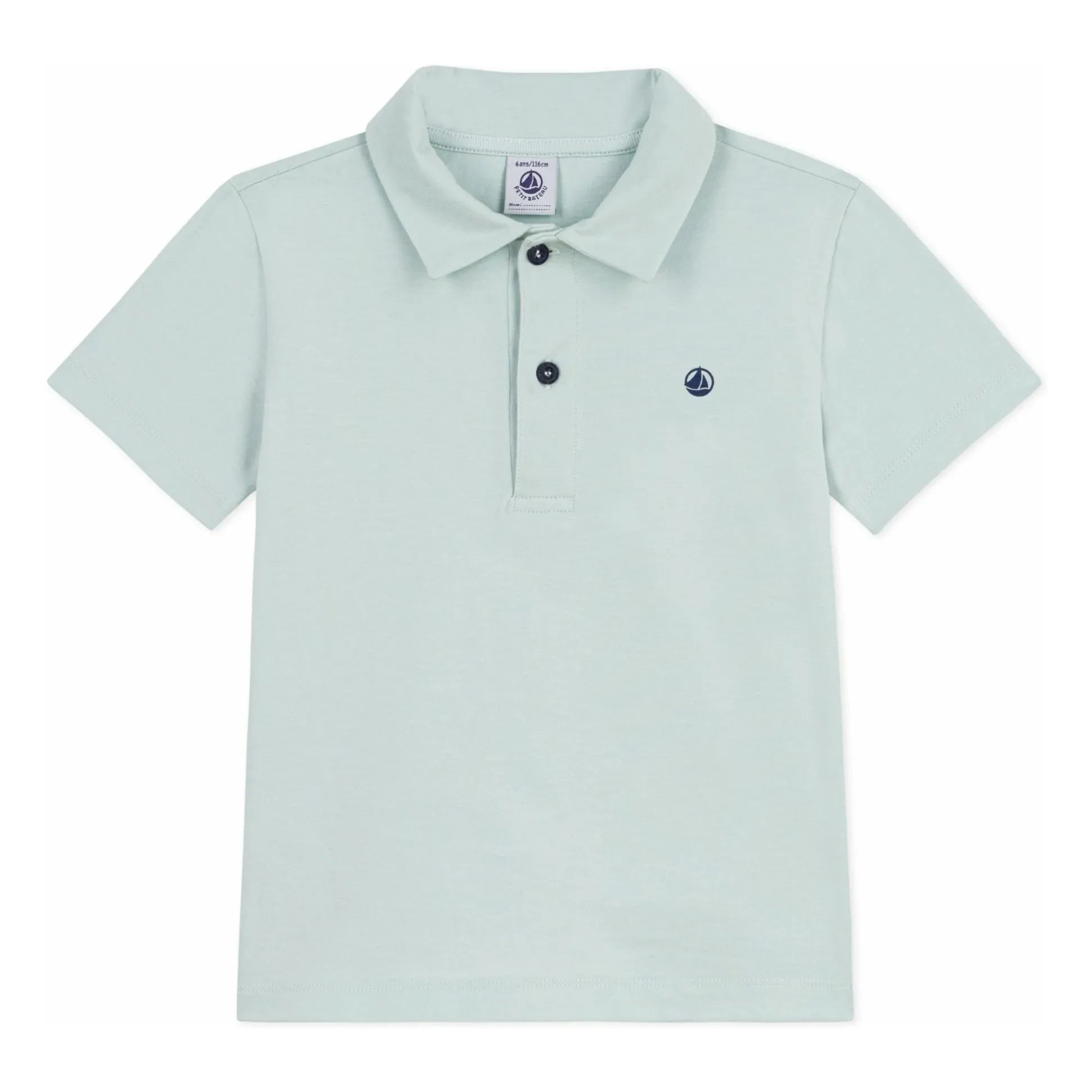 Petit Bateau - Polo de algodón orgánico | Turquesa